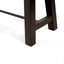 Outdoor Dining Bench, Patio Backless Bench - Teak / Black