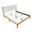 Platform Bed Frame With Upholstered Headboard, Slat Support