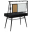 Darby - Writing Desk With USB Ports - Black