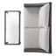 Contemporary Antibes Loveseat & Table Set Outdoor - Gray