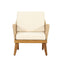 Hueber - Outdoor And Rope 4 Seater Chat Set With Cushions - Teak