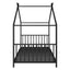 Metal House Platform Bed With Modern Design And Durable Frame