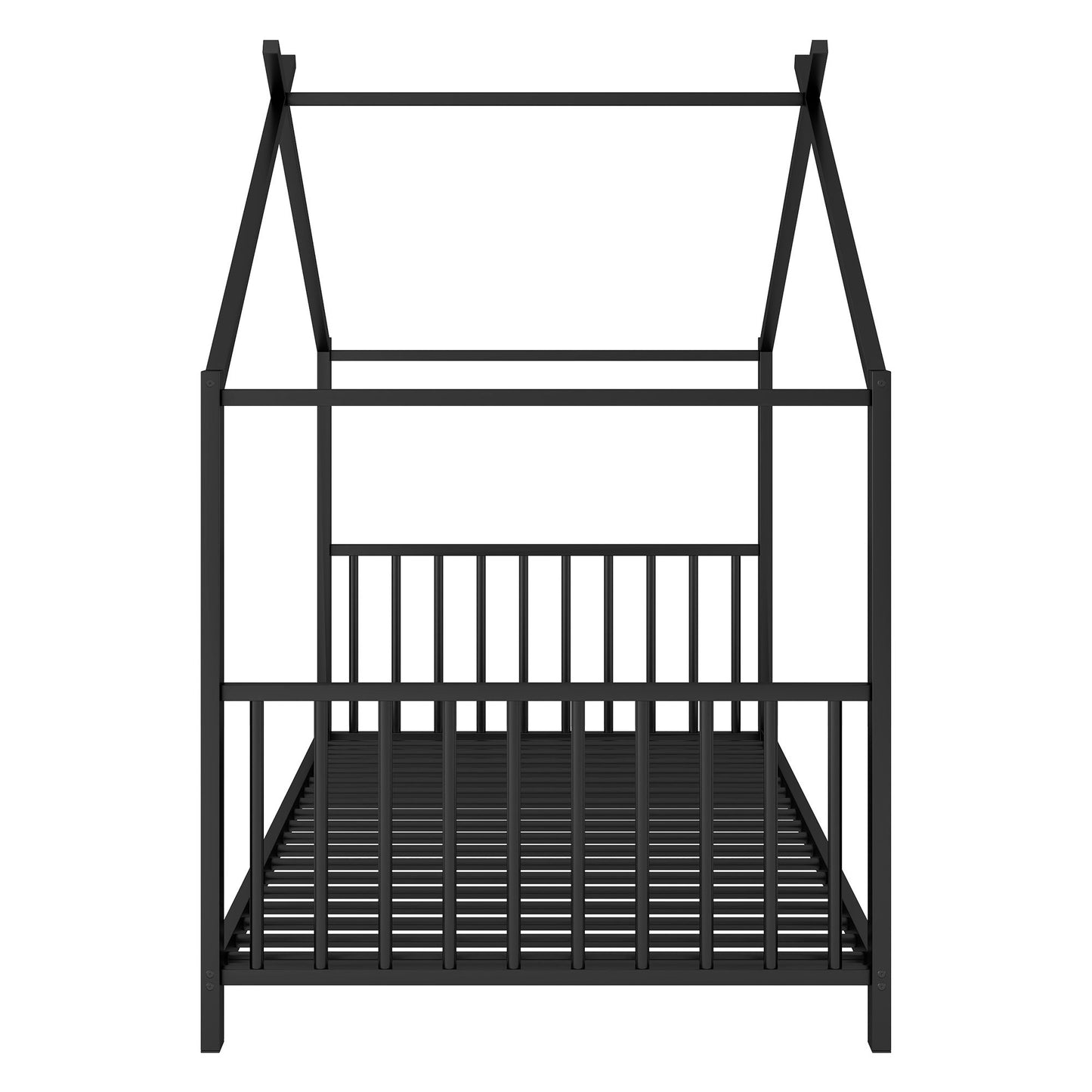 Metal House Platform Bed With Modern Design And Durable Frame