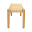 Angie - Bench Outdoor Seating Acacia Wood Faux Rattan - Teak