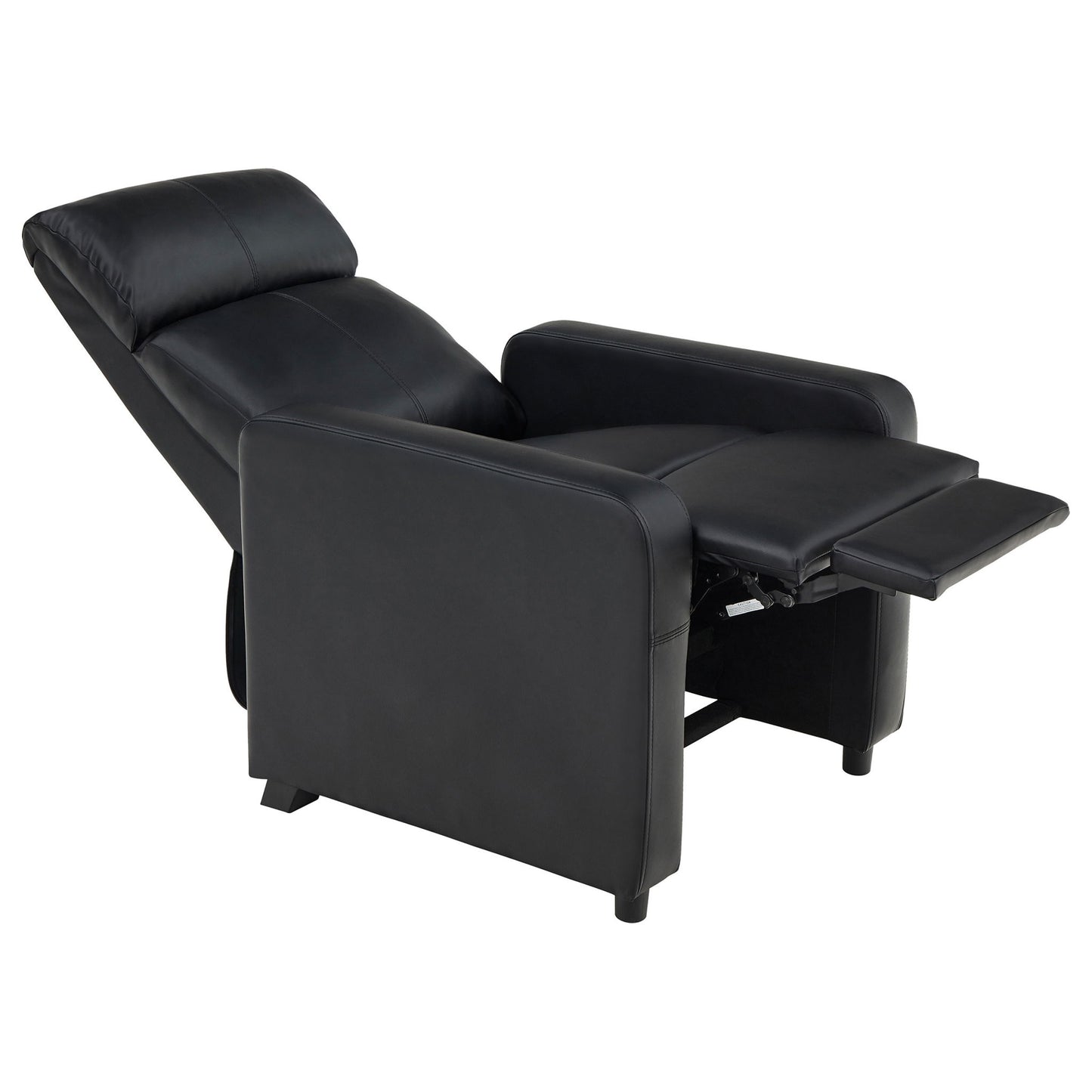 Warren - 3 Seater Home Theater With 2 Wedge Consoles Recliners - Black