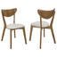 Mid-Century Modern Upholstered Dining Chair (Set of 2)
