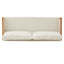 Modern 3 Seater Sofa With Wood Armrests