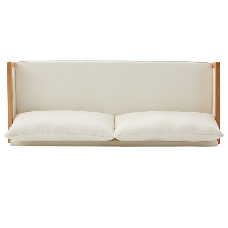 Modern 3 Seater Sofa With Armrests, Living Room Couch