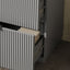 Fluted Bathroom Vanity With Ceramic Sink, Freestanding Cabinet