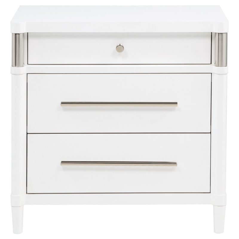 Robinson - 3 Drawer Nightstand - White