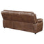 Worthington - Padded Arm Sofa - Dark Brown