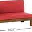 Brava - X Back Corner Bench With Coffee Table