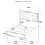 Funston - 4 Piece Queen Bedroom Set With Upholstered Headboard - Oak