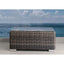 Square Coffee Table With Rustproof Frame And Clear Top - Brown Mix