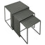 Vestal - 3 Piece Rectangular Nesting Table Set - Gray