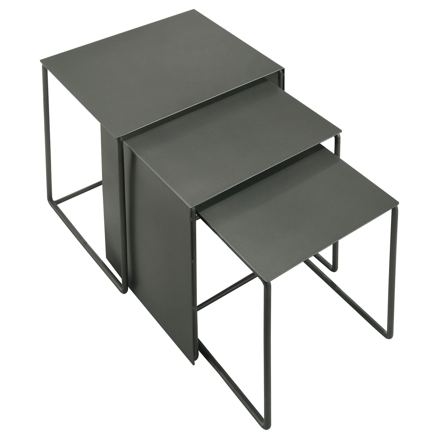 Vestal - 3 Piece Rectangular Nesting Table Set - Gray