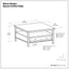 Warm Shaker - Square Coffee Table - Tobacco Brown