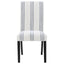Draper - Upholstered Dining Chair (Set of 2) With Vertical Stripes - Beige