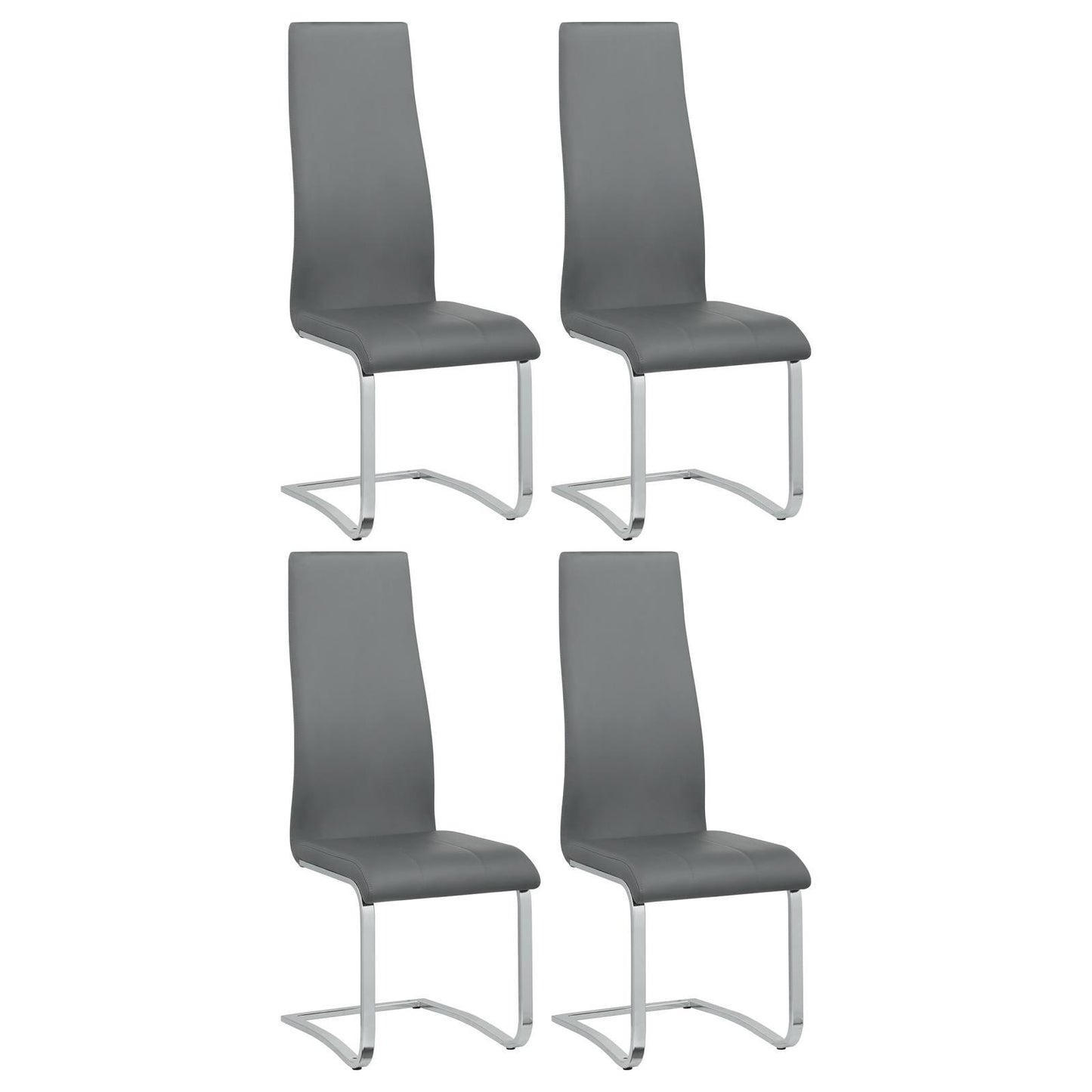 High Back Side Chairs Dining Chairs With Padded Upholstery (Set of 4)