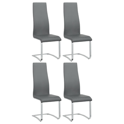 High Back Side Chairs Dining Chairs With Padded Upholstery (Set of 4)