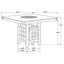 Tolland - Counter Height Dining Table With Storage Pedestal - Cappuccino