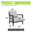 Outdoor Lounge Chair With Ember Frame, Sunbrella Cast Cushion, Weather Resistant - Ember Black
