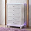 Opium - 5 Drawer Chest - White