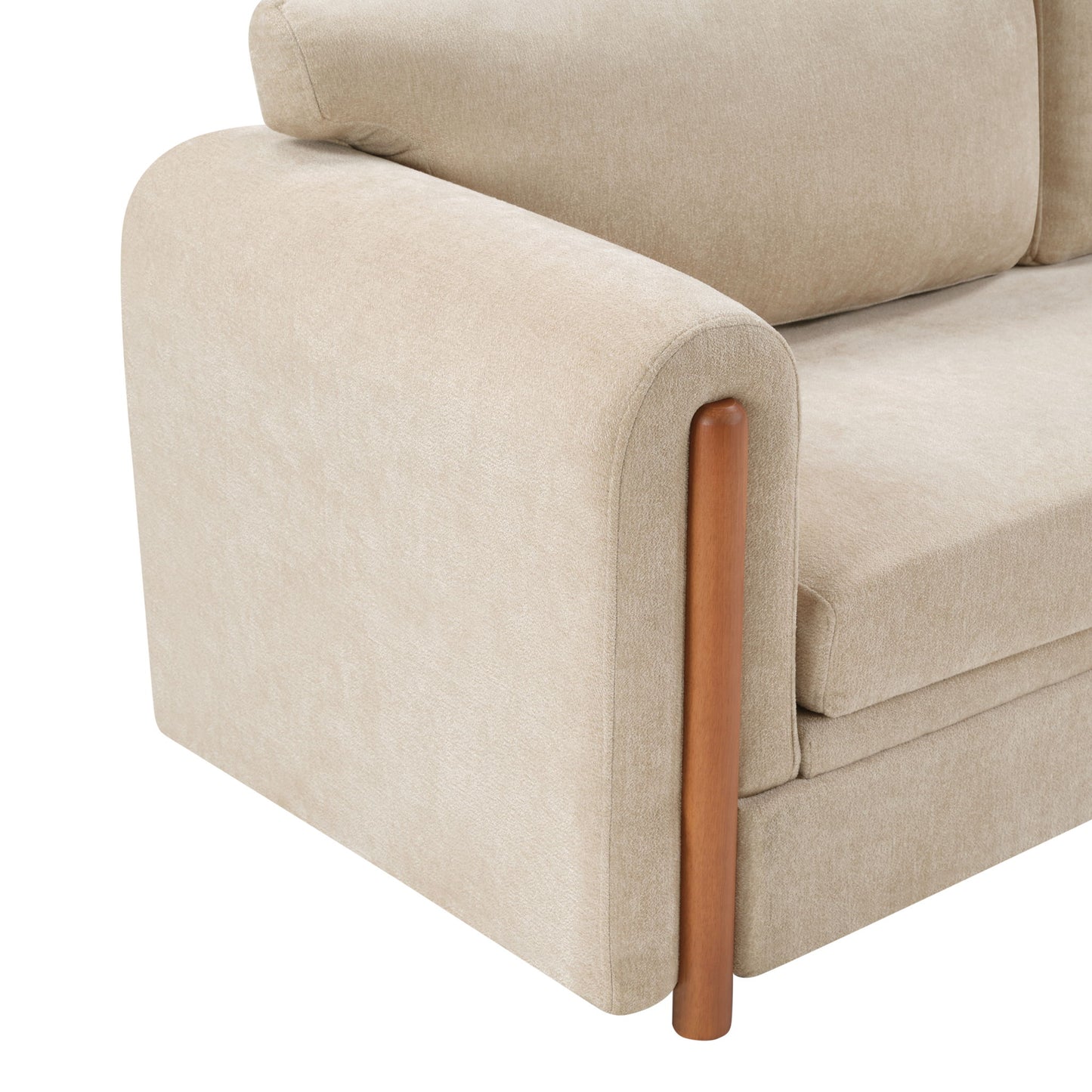 Modern 3 Seater Upholstered Couch Sofa For Living Room