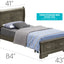 Upholstered Panel Sleigh Bed Design
