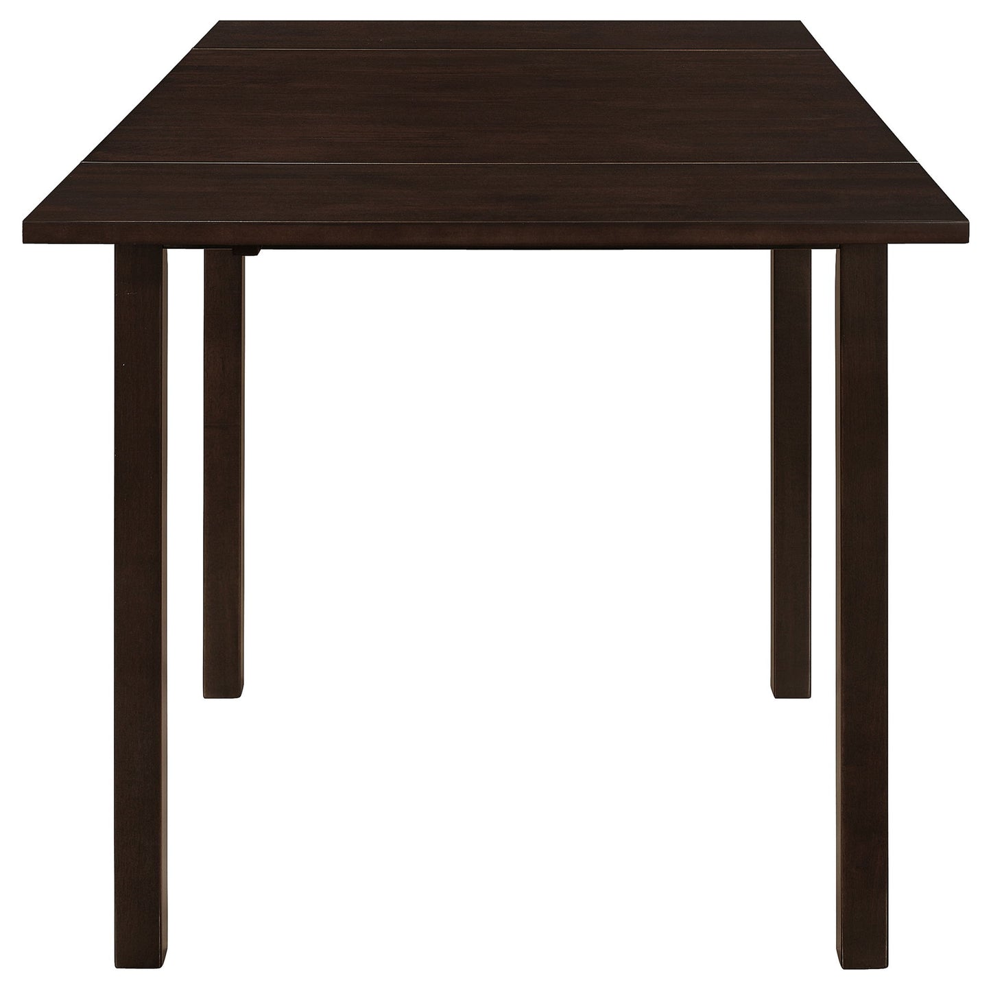 Dining Table With Drop Extension Leaf Table With Foldable Ends For Compact Spaces - Brown