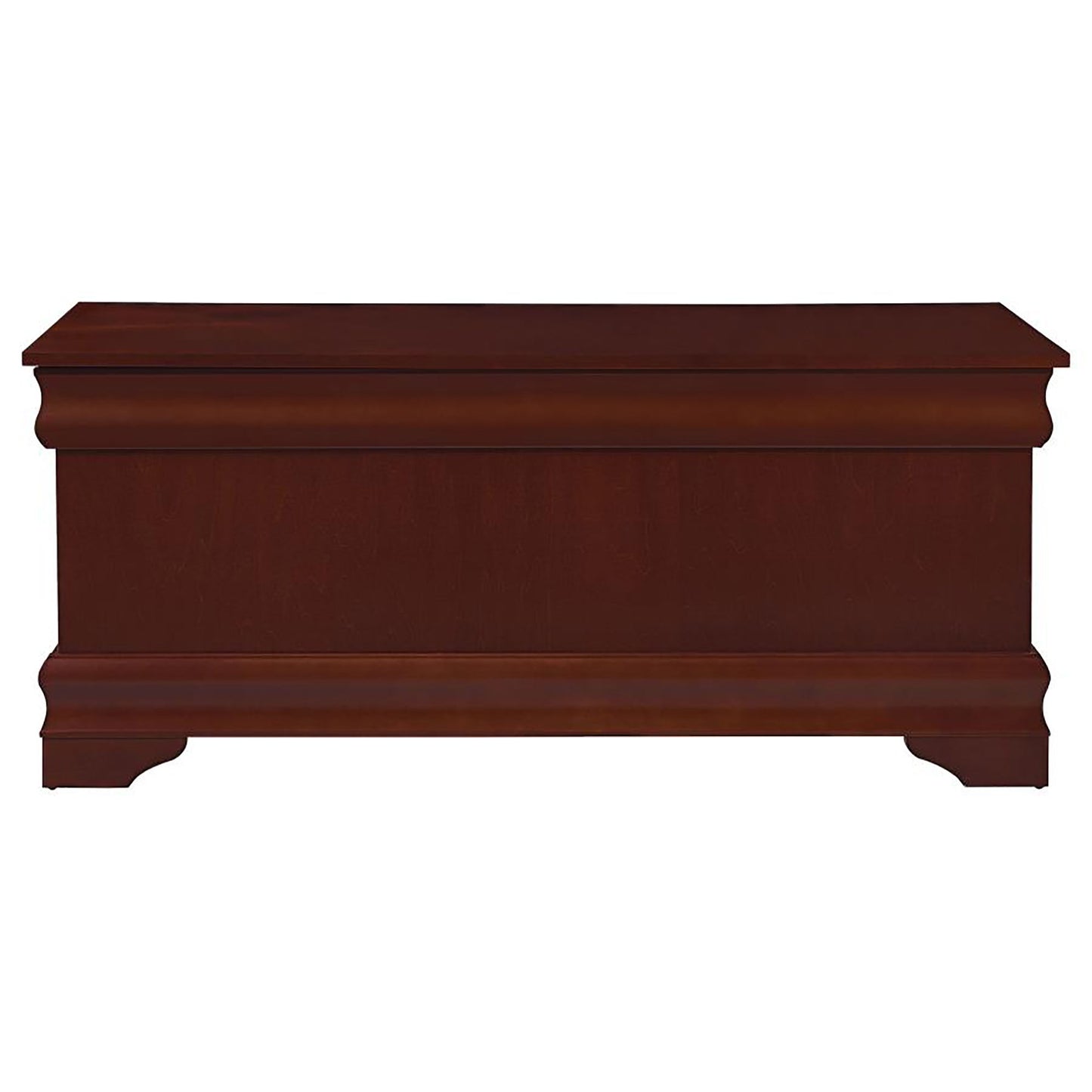 Chest With Curved Moldings And Bracket Feet - Brown