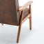 Wide Arm Chair - Light Brown