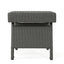 Outdoor Wicker Table With Rectangular Tabletop - Gray