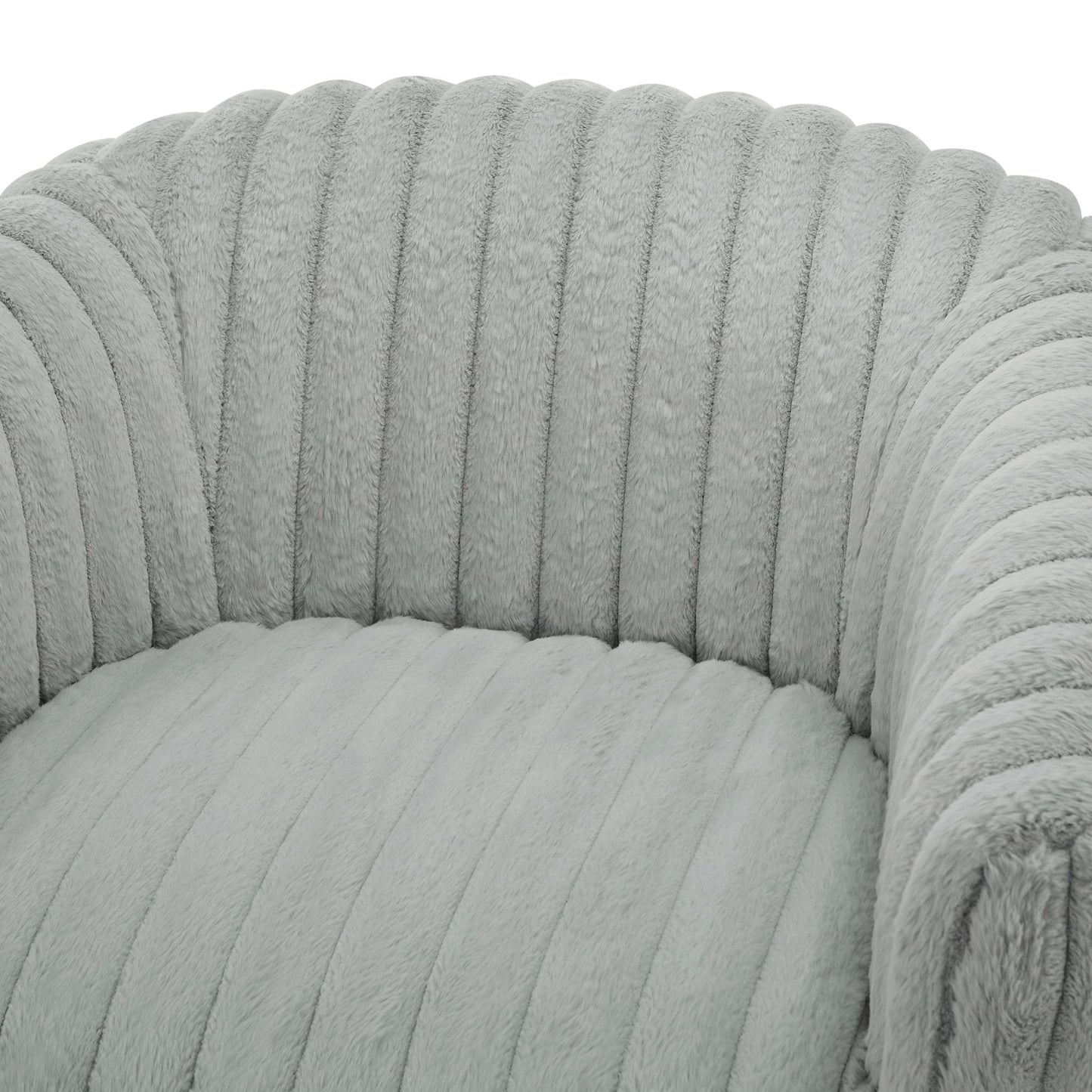 Alexa - Barrel Swivel Chair - Gray