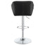 Adjustable Bar Stool With Height-Adjustable Base (Set of 2)
