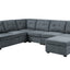 Isla - Fabric Sectional Sofa With Ottoman