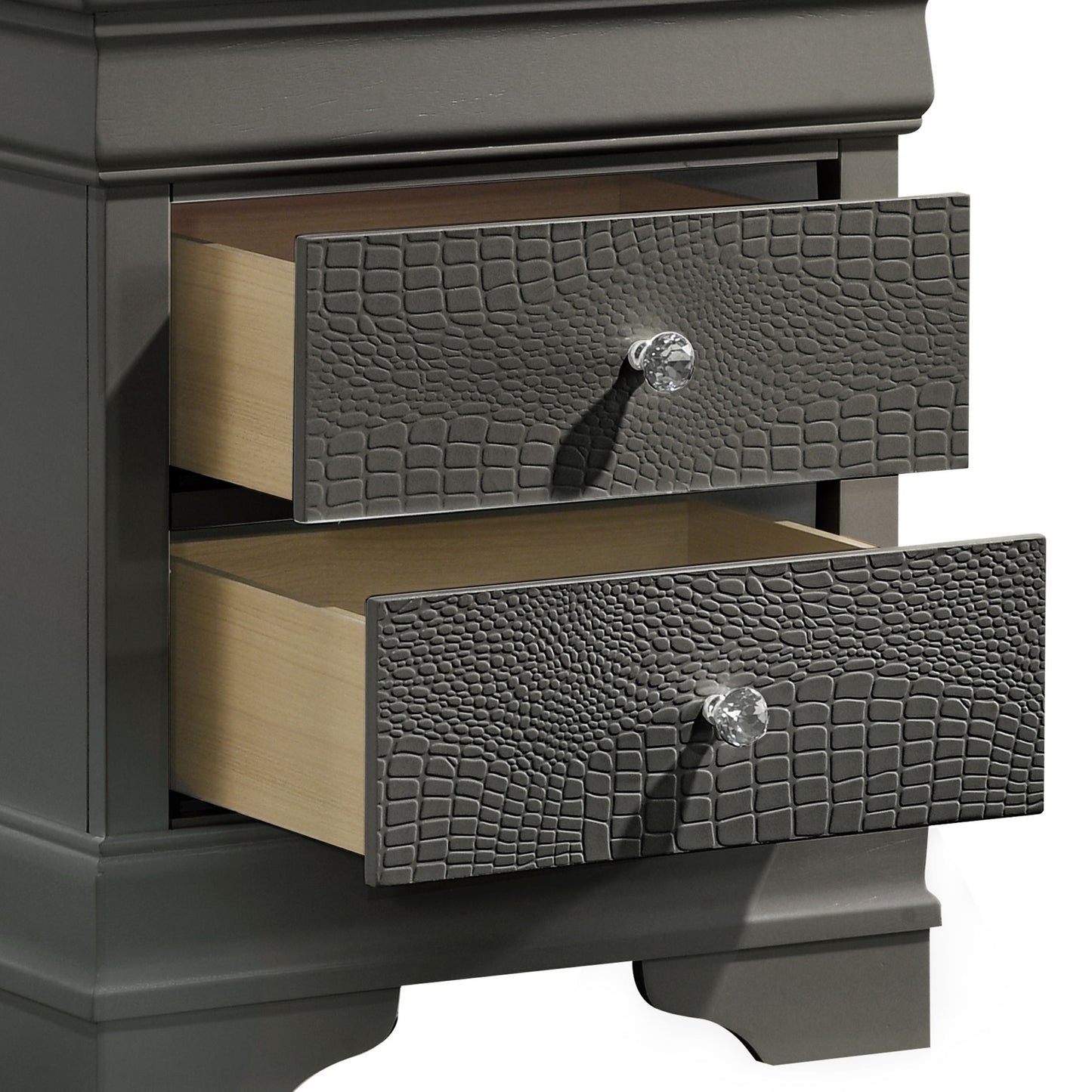 Blaze - 2 Drawer Modern Nightstand