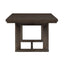 Trestle Dining Table With Leaf - Dark Oak