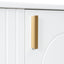 Classic Retro Bathroom Vanity With Sink, Door Shelf, Side Open Storage Frame
