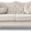 Stylish Flared Arm Loveseat