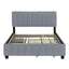 Platform UpholsteredBed With 2 Drawers And Twin Long Trundle