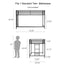 Adam - Twin Loft Bunk Bed With Cinnamon Wood Shelf - Black