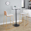 Mason Mara - Contemporary Versatile Desig Fixed Height Barstool (Set of 2)