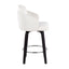 Dahlia - Contemporary Counter Stool Round Footrest (Set of 2)