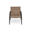 Outdoor Chat Set, 2 Chairs & Side Table - Black / Brown