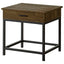 Walton - 2 Piece Coffee And End Table Set With Lift Top Design - Brown Oak