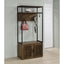 Flora - 2 Door Coat Rack Hall Tree Storage Bench And Multi Functional Storage - Natural