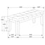 Erskin - Upholstered Dining Bench With Button Tufted Cushion - Dark Gray