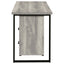Corrado - L-Shape Office Desk With Storage - Gray