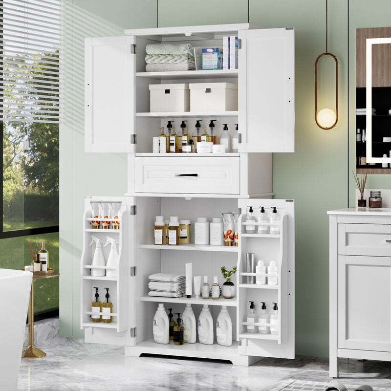 Bathroom Storage Cabinet With Drawer And Adjustable Shelf